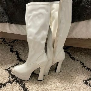 White Go Go Boots